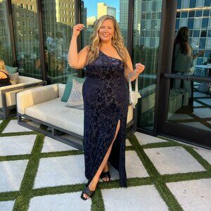 Lulu one strap evening gown